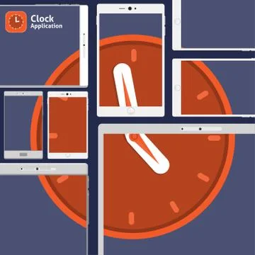Hand Click App Stock Illustration