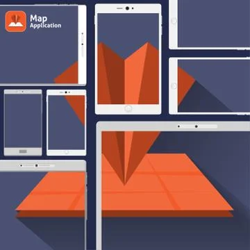 Hand Click App Stock Illustration