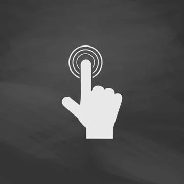 Hand click computer symbol Stock Illustration