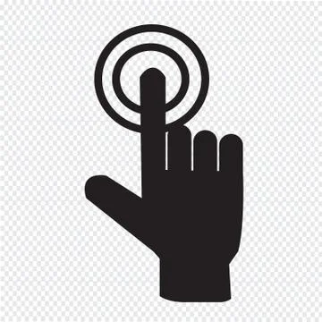 Hand click icon Stock Illustration