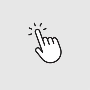 Hand click icon Stock Illustration