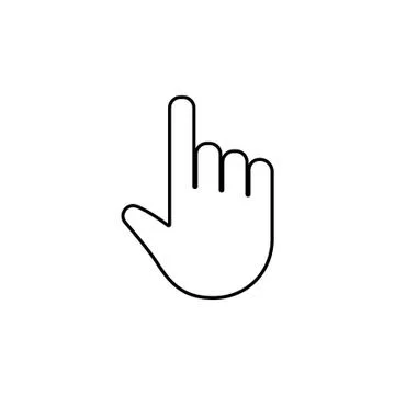 Hand click icon Stock Illustration