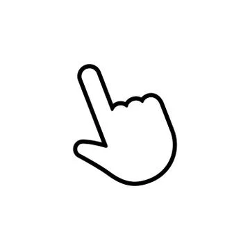Hand click icon Stock Illustration