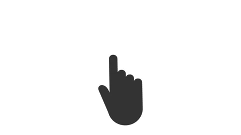 Hand click icon. Motion graphic design. Stock Footage 266776635