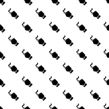 Hand click icon, simple black style Stock Illustration