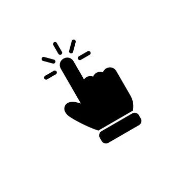 Hand click icon vector illustration. pointer sign and symbol. hand cursor ico 스톡 일러스트