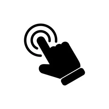 Hand click icon vector illustration. pointer sign and symbol. hand cursor ico Stock Illustration