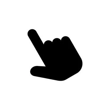Hand click icon vector. pointer icon vector. hand cursor icon vector 스톡 일러스트