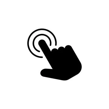 Hand click icon vector. pointer icon vector. hand cursor icon vector Illustrazione stock