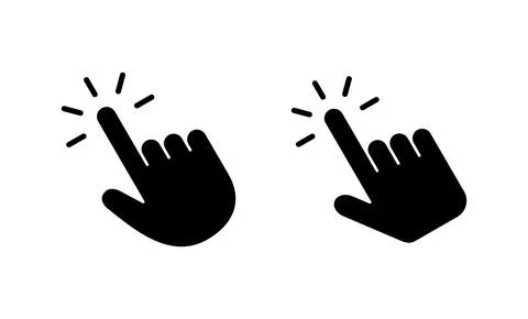 Hand click icon vector. pointer sign and symbol. hand cursor icon 스톡 일러스트