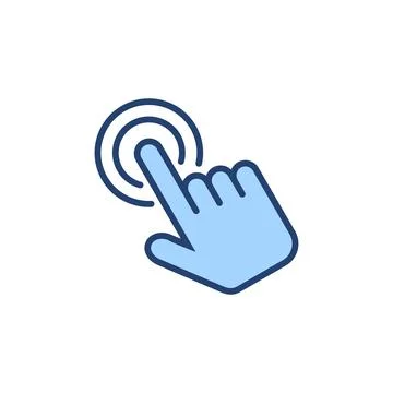 Hand click icon vector. pointer sign and symbol. hand cursor icon 스톡 일러스트