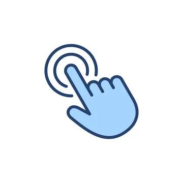 Hand click icon vector. pointer sign and symbol. hand cursor icon 스톡 일러스트