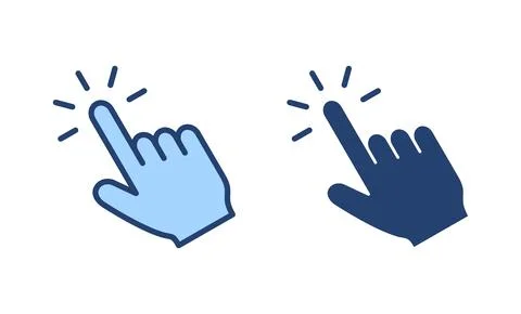 Hand click icon vector. pointer sign and symbol. hand cursor icon 스톡 일러스트