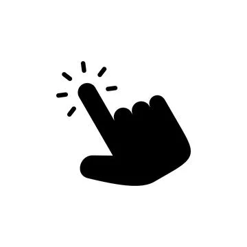 Hand click icon vector. pointer sign and symbol. hand cursor icon 스톡 일러스트