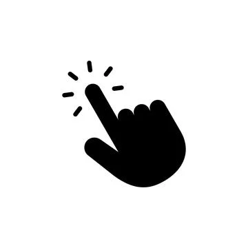 Hand click icon vector. pointer sign and symbol. hand cursor icon 스톡 일러스트