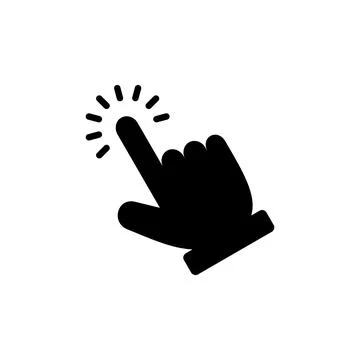 Hand click icon vector. pointer sign and symbol. hand cursor icon 스톡 일러스트