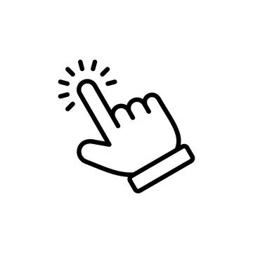 Hand click icon vector. pointer sign and symbol. hand cursor icon 스톡 일러스트