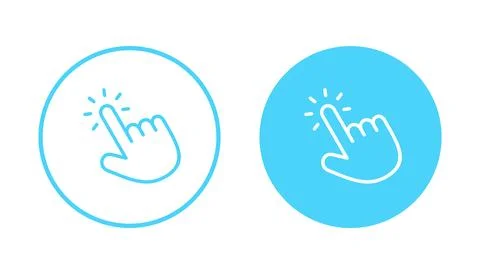 Hand click icon vector. pointer sign and symbol. hand cursor icon 스톡 일러스트