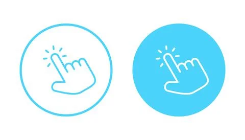 Hand click icon vector. pointer sign and symbol. hand cursor icon 스톡 일러스트