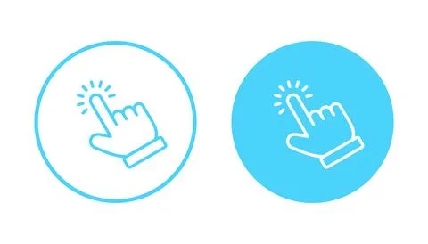 Hand click icon vector. pointer sign and symbol. hand cursor icon 스톡 일러스트