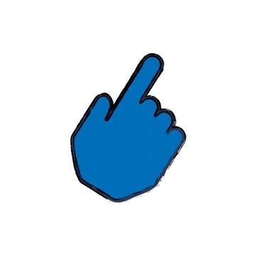 Hand click symbol Stock Illustration