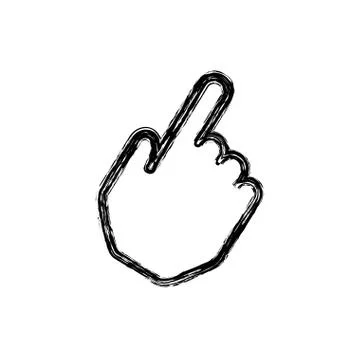Hand click symbol Stock Illustration