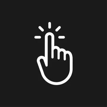 Hand clicking icon Stock Illustration