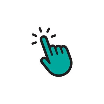 Hand clicking icon Stock Illustration