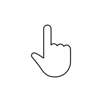 Hand clicking icon Stock Illustration