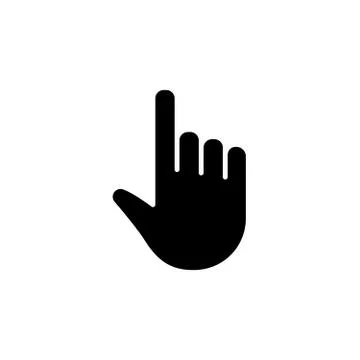 Hand clicking icon Stock Illustration