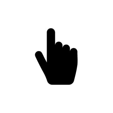 Hand clicking icon Stock Illustration