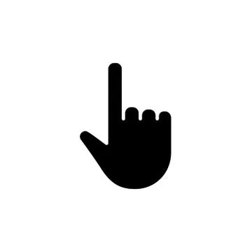 Hand clicking icon Stock Illustration