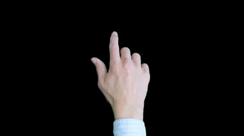 Hand clicking touch screen Stock Footage 24760293