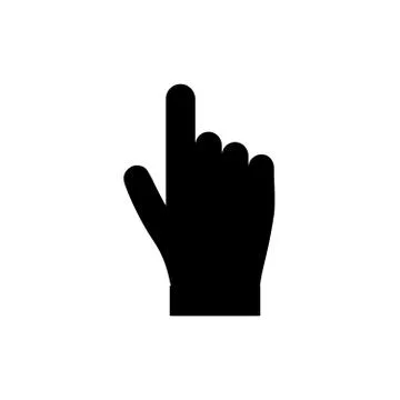 Hand clicking vector icon Stock Illustration