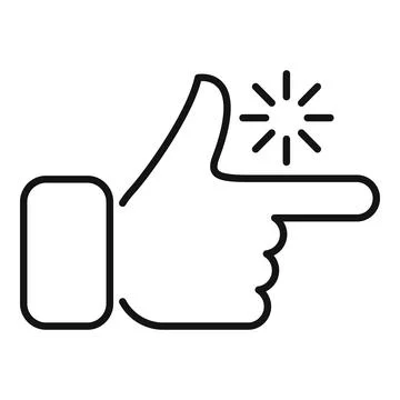 Hand clicking virtual button with finger, futuristic digital interaction Illustrazione stock