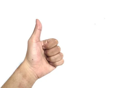 Hand of client show thumb up Stock Photos