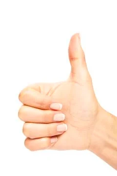 Hand with clipping paths Stockfoto's