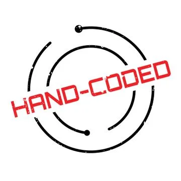 Hand-Coded rubber stamp Stockillustratie