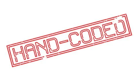 Hand-Coded rubber stamp Stockillustratie