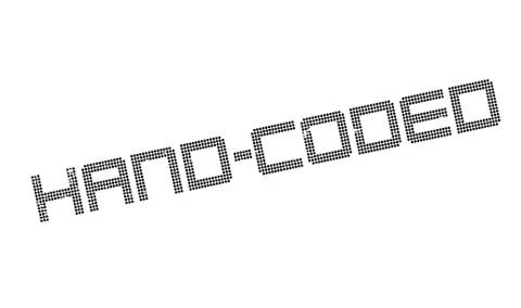 Hand-Coded rubber stamp Stockillustratie