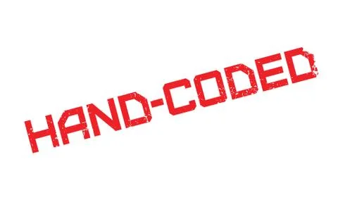 Hand-Coded rubber stamp Stockillustratie