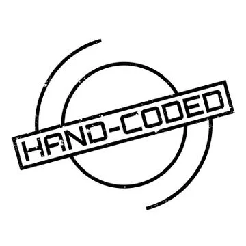 Hand-Coded rubber stamp Stockillustratie