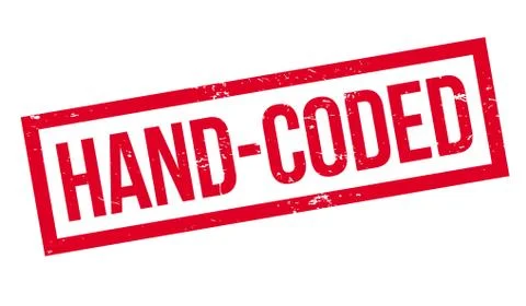 Hand-Coded rubber stamp Stockillustratie