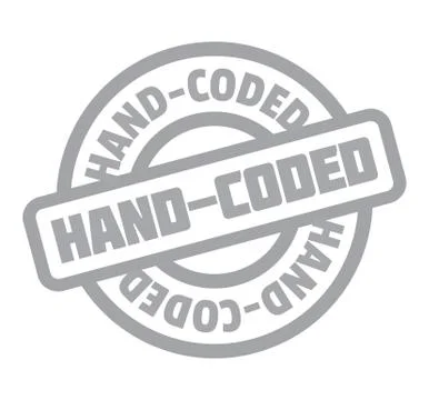 Hand-Coded rubber stamp Stockillustratie