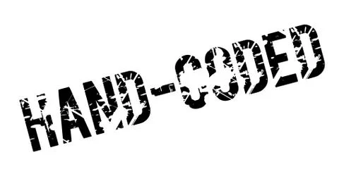 Hand-Coded rubber stamp Stockillustratie