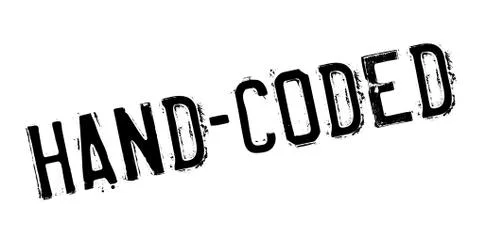 Hand-Coded rubber stamp Stockillustratie