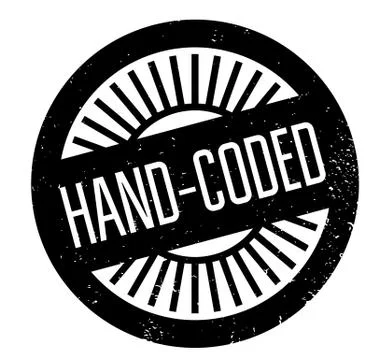 Hand-Coded rubber stamp Stockillustratie