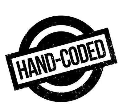Hand-Coded rubber stamp Stockillustratie