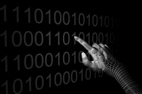 Hand coding Stock Illustration