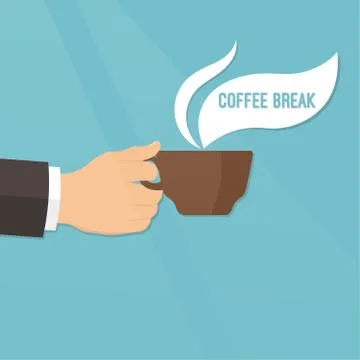 Hand with a coffee cup Illustration